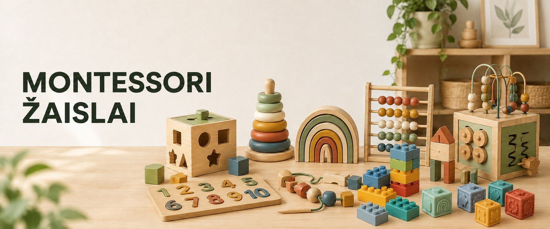 Montessori rūšiavimo žaidimai