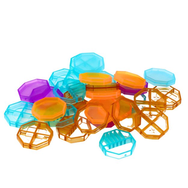 Magnetiniai konstruktoriaus blokeliai – 57 elementai lagamine 2