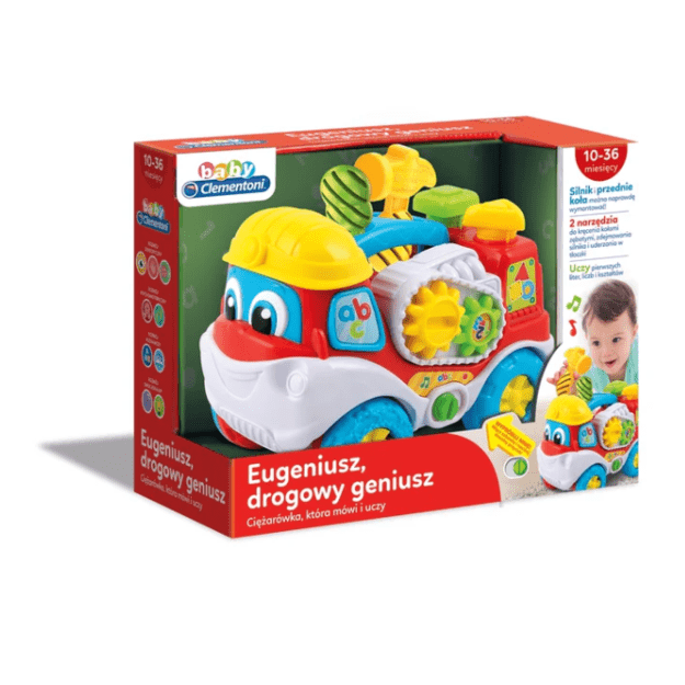 Interactive Truck “Eugenius the Road Genius” with Screwdriver and Hammer Polish Language Clementoni 50110