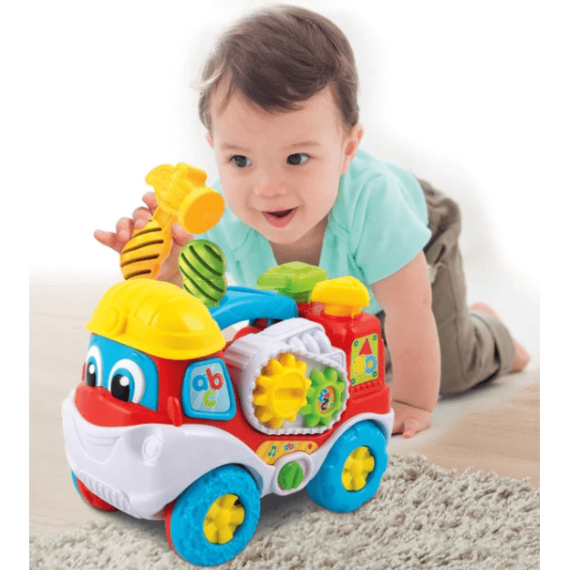 Interactive Truck “Eugenius the Road Genius” with Screwdriver and Hammer Polish Language Clementoni 50110 2