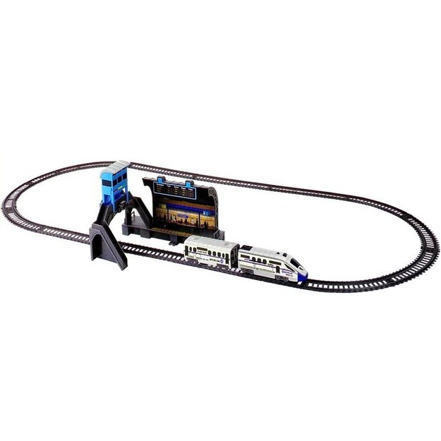Commuter Train 244 cm Batteries + Railway Station + Carriage