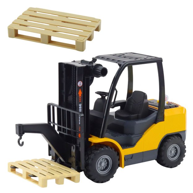 Forklift Moving Forks Pallet Lights Sounds Yellow 1