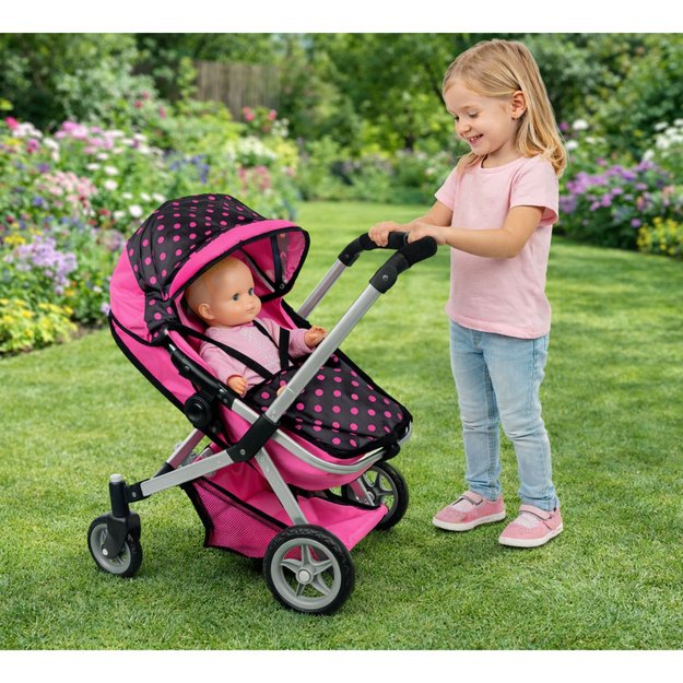 2in1 Doll Bogie and Stroller Alice - Pink 20
