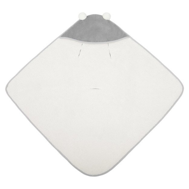 CARRY COT SWADDLE BLANKET PLUSH RAM 75X75 GREY 1