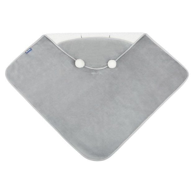 CARRY COT SWADDLE BLANKET PLUSH RAM 75X75 GREY 2
