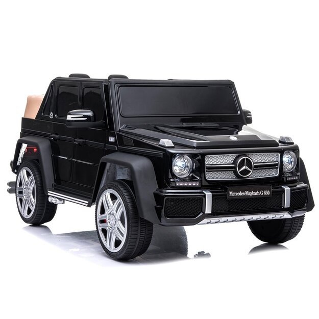 "Mercedes A100" elektrinis važiuojantis automobilis, nudažytas juodai