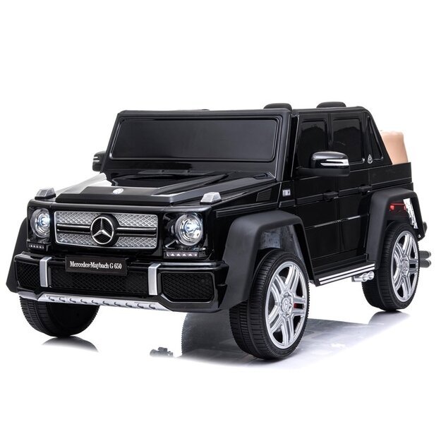 "Mercedes A100" elektrinis važiuojantis automobilis, nudažytas juodai 12