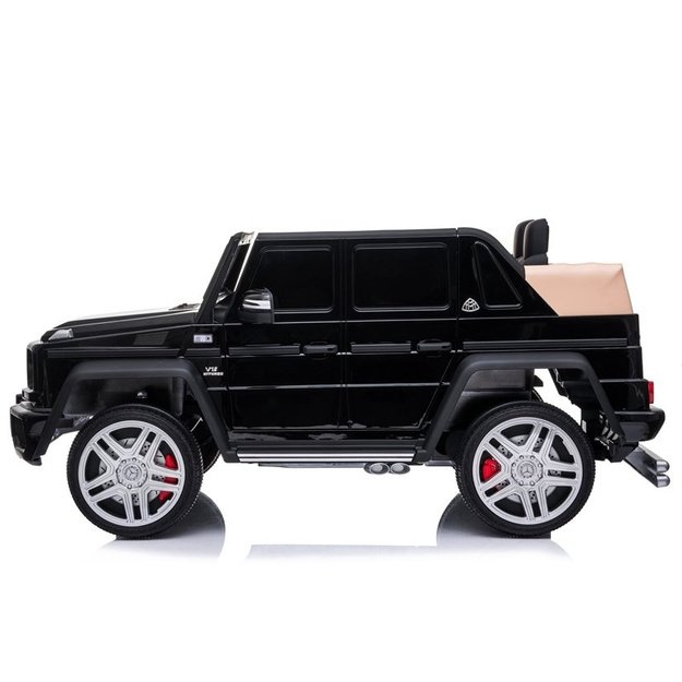 "Mercedes A100" elektrinis važiuojantis automobilis, nudažytas juodai 5