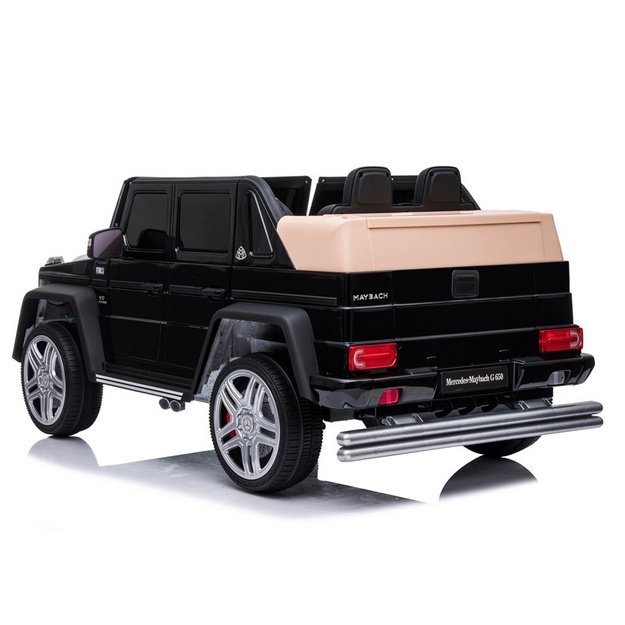 "Mercedes A100" elektrinis važiuojantis automobilis, nudažytas juodai 4