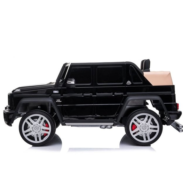 "Mercedes A100" elektrinis važiuojantis automobilis, nudažytas juodai 3