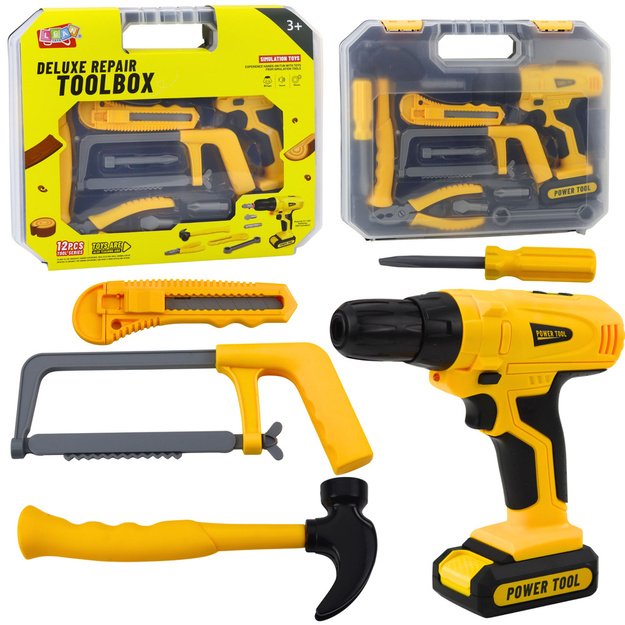 DIY Kit Drill Driver Tools Lights Sounds Suitcase