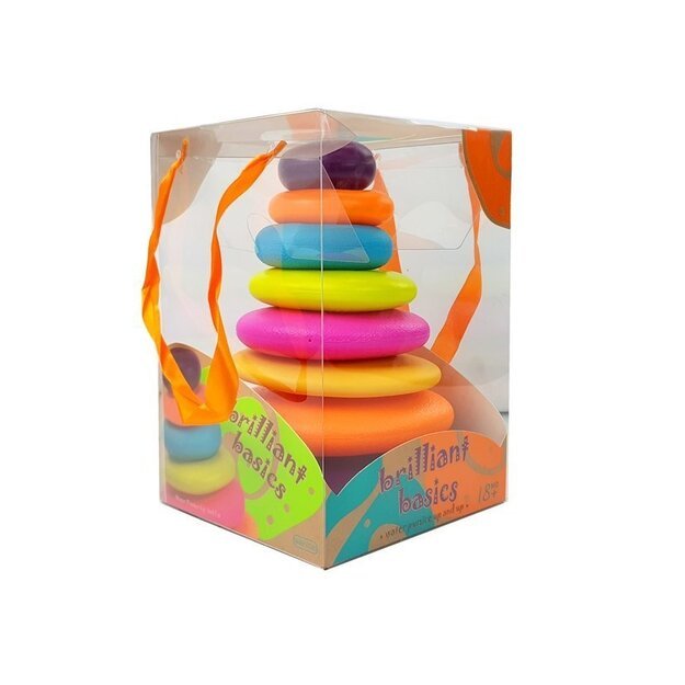 Kūdikiui skirta spalvingų lankų piramidė 7