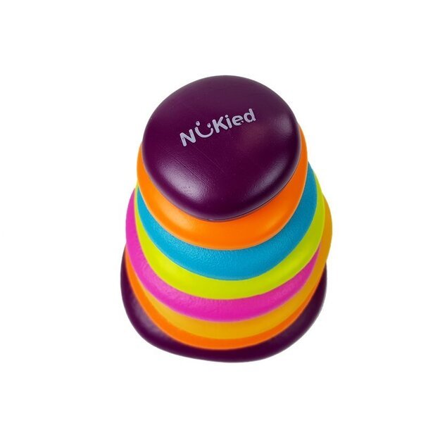 Kūdikiui skirta spalvingų lankų piramidė 4