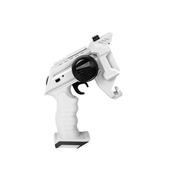 Gun Launcher Car 2 in 1 Remotely Operated Foam Discs White