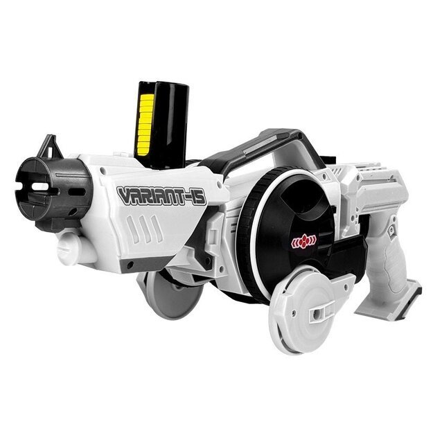 Gun Launcher Car 2 in 1 Remotely Operated Foam Discs White