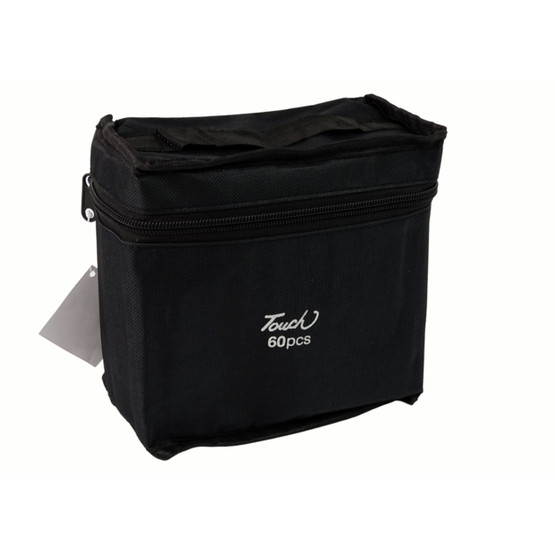 RINKINYS 60 DVIPUSIŲ MARKERIŲ PRO TOUCH + KREPŠELIS 2