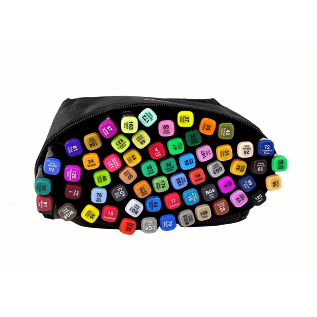 RINKINYS 60 DVIPUSIŲ MARKERIŲ PRO TOUCH + KREPŠELIS 3
