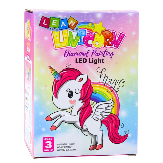 Creative Kit Unicorn in a Jar Diamonds Night Lamp Remote Control DIY 3