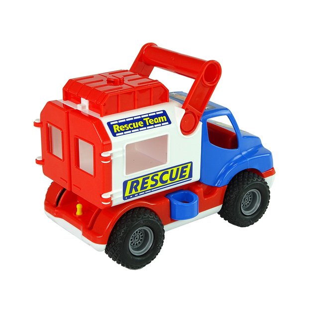 Blue and White Polesie ConsTruck Rescue Car 41937