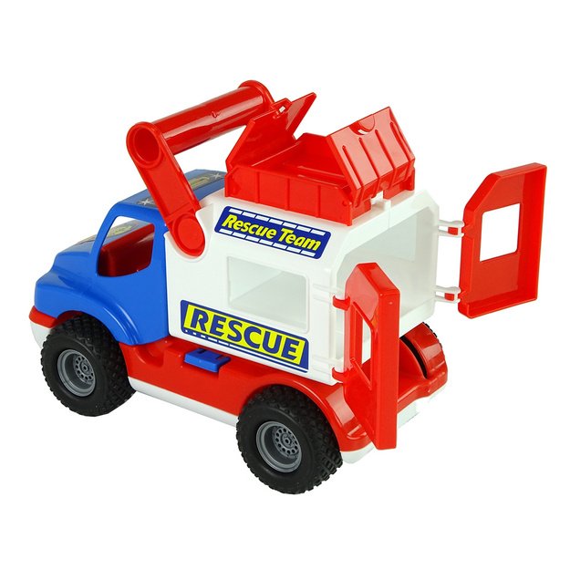 Blue and White Polesie ConsTruck Rescue Car 41937