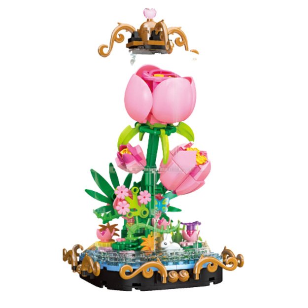 Construction Blocks Eternal Rose in the Dome Composition 257 pcs. 1