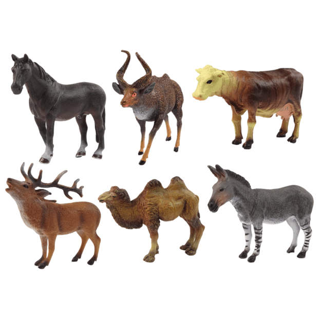 Naminių gyvūnų rinkinys Miškas Elnias Karvė 1