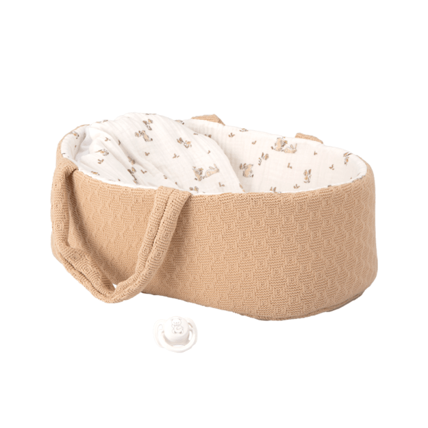 Arias kūdikėlis rusvoje nešyklėje, berniukas, 33 cm 1