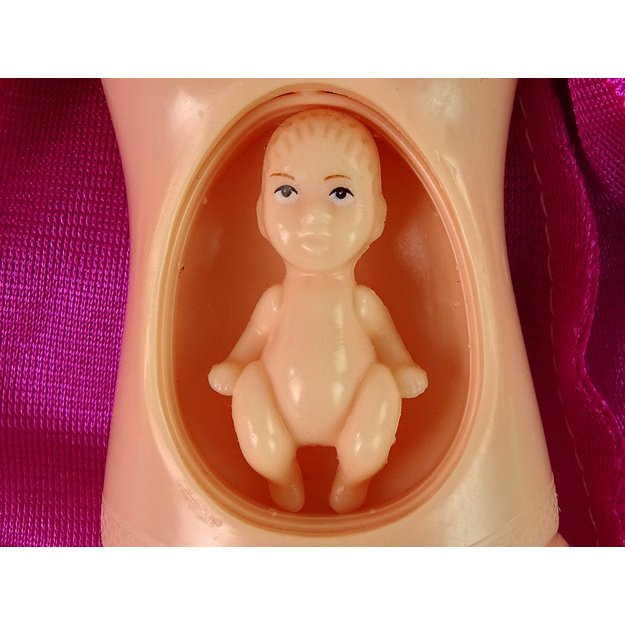 Nėščios kūdikių lėlės ilgų plaukų aksesuarai 1