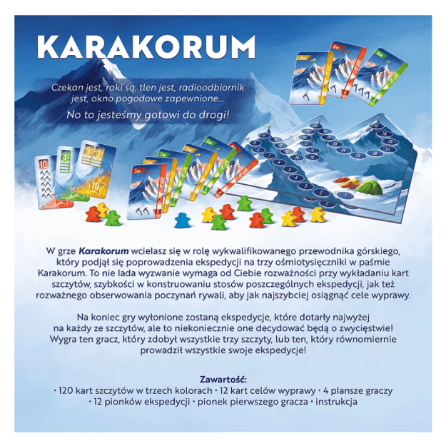 Board Game Karakorum Reiner Knizia: King of the Mountains Trefl 02739 3