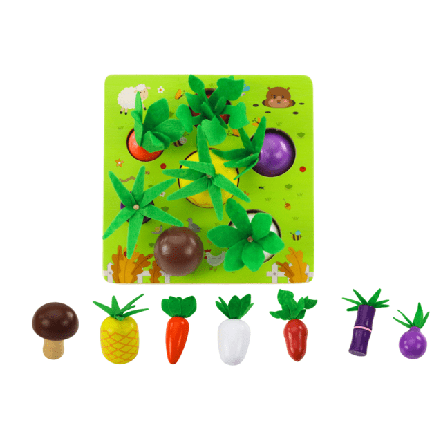Atminties žaidimas Vaisiai ir daržovės Mediniai 3