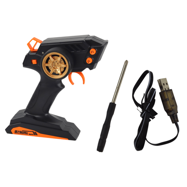 Didelis nuotoliniu būdu valdomas sportinis automobilis 1:10 Orange 5