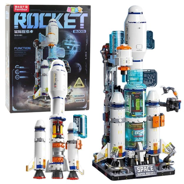Rocket Space Station Construction Bricks 815 pcs.