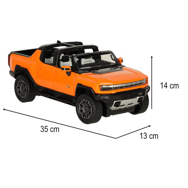Rastar 93000 Hummer EV 1:16 oranžinis nuotolinio valdymo automobilis 7