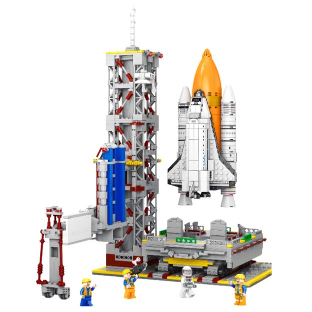 Construction Bricks Space Station Platform Rocket 1670 pcs. 1