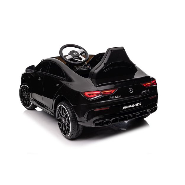 Akumuliatoriumi varomas automobilis Mercedes CLA 45s AMG Black Painted 4x4 6