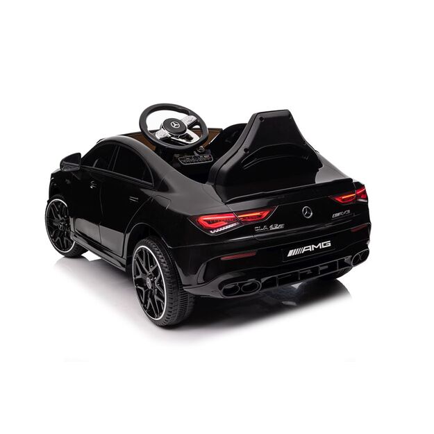 Akumuliatoriumi varomas automobilis Mercedes CLA 45s AMG Black Painted 4x4 29