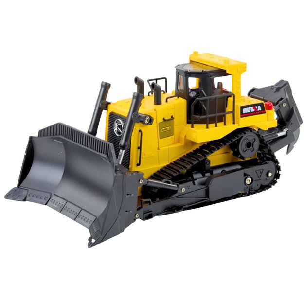Huina Remote Controlled RC Bulldozer Construction Vehicle Yellow 1:16 1