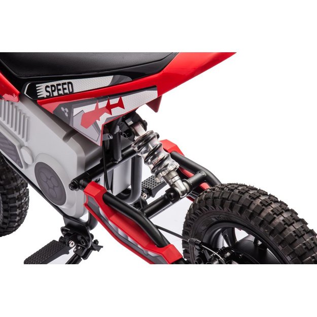 A9901 Raudonas akumuliatorinis motokroso dviratis 8