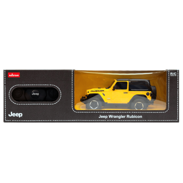 Car R/C 1:24 Remote Controlled JEEP Wrangler JL Rubicon Yellow