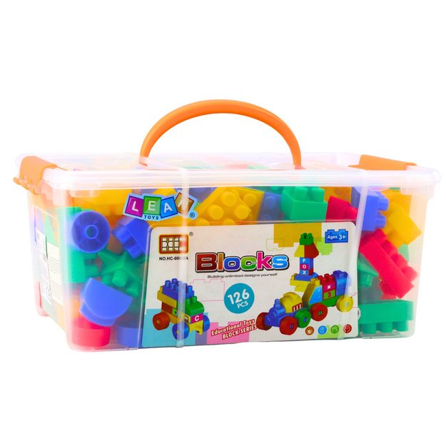 Spatial Construction Blocks in a Box, Colorful, 126 pcs. 3