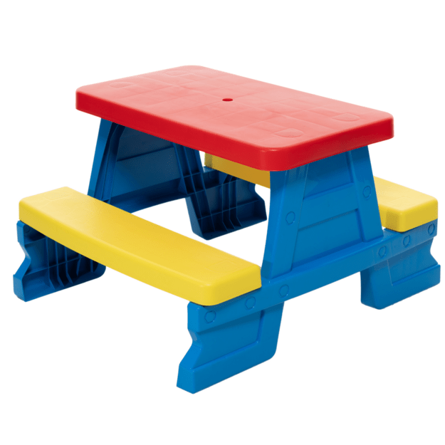 Dorex Blue Garden Table and Bench Set for Children