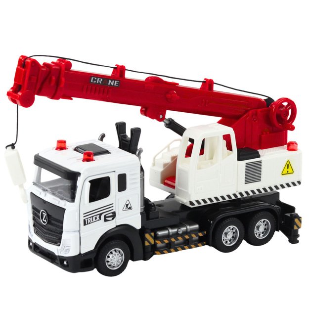 LKW mit Kran, Metallkabine, verstellbarem Ausleger, Licht- und Soundanlage 1