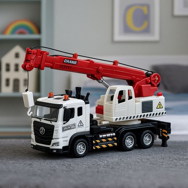 LKW mit Kran, Metallkabine, verstellbarem Ausleger, Licht- und Soundanlage 2