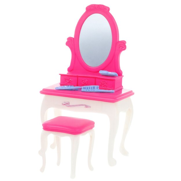 Doll s Bedroom Set Dressing Table Chair Bed 2