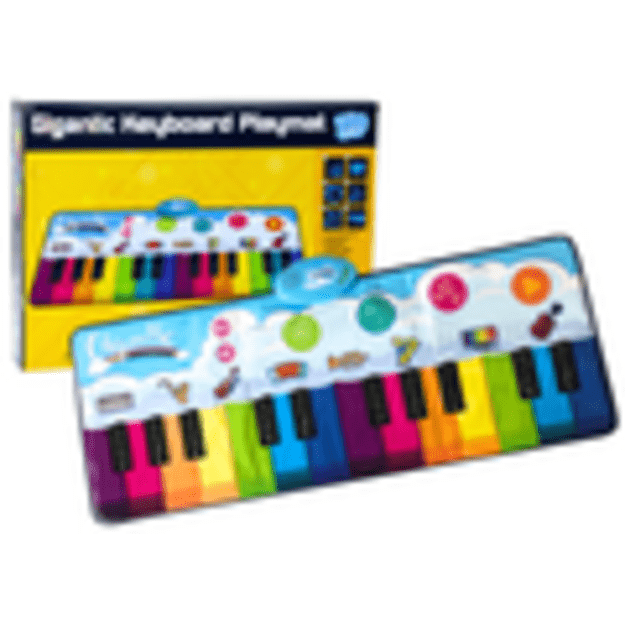 Educational Dance Mat Rainbow Piano Instruments 10 Melodies