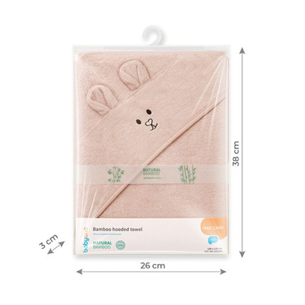 1553/04 BAMBOO BATH COVER 100 X 100 PINK 3