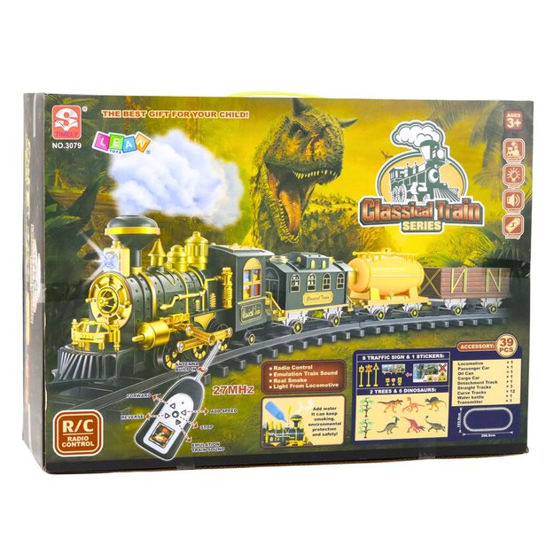 Classic Train Dinosaurs Lights Sounds Smoke 39 pcs. 4