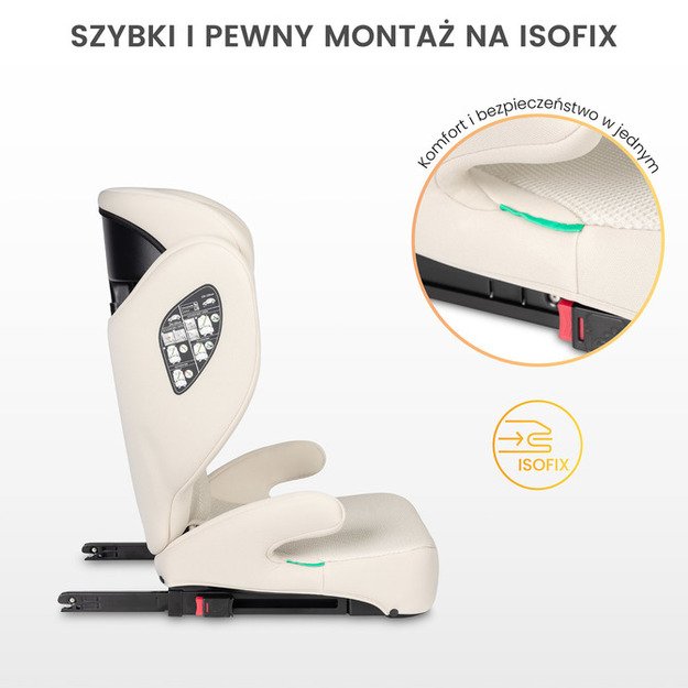 BREEZY i-Size AUTOMOBILINĖ KĖDUTĖ 2-IN-1 SU ATLOŠU IR PAUKŠTINIMO FUNKCIJA (100–150 CM) 22