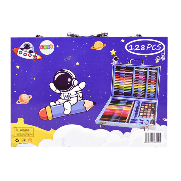 Art Set in a Suitcase with a Spaceman Blue 128 EL 4