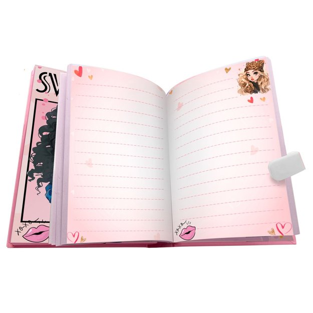 Girls  Diary Notebook Code Melodies Colorful Pages Hearts 2
